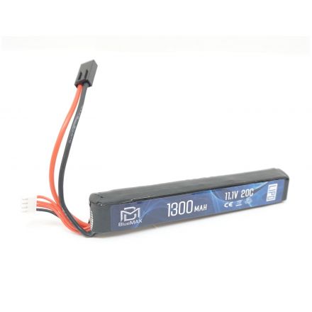 Аккумулятор BlueMAX Li-Po 11.1V 1300mah 20C, 134x20,6x18 мм (стик)